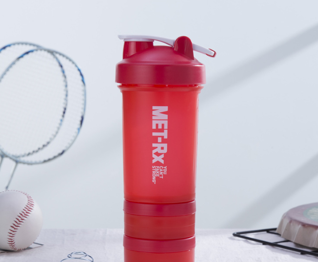 Three-Layer Portable Shaker Cup — 500ml
