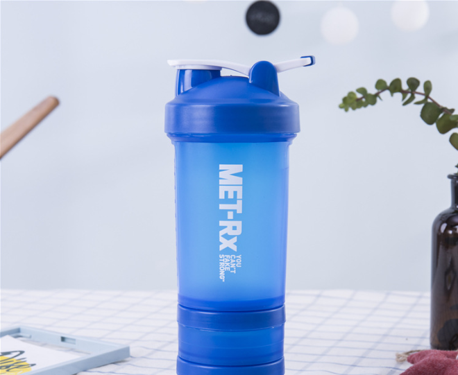 Three-Layer Portable Shaker Cup — 500ml